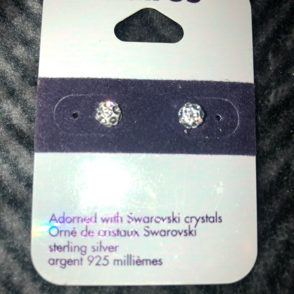 Swarovski round earrings - Picture 5 of 5